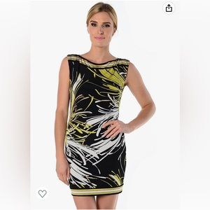 Trina Turk Felana Spider Mum Shiny Jersey Dress